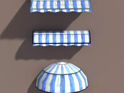 Awning Misc Architecture 3d Low poly Low-poly 3D model