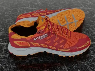 COLUMBIA MONTRAIL 3D SHOES  Low-poly 3D model