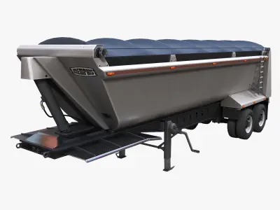 Industrial semi trailers 3D Model Pack