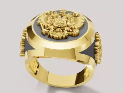 Mens Ring 3D print model E 03 3D print model