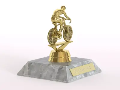 Cyclist Trophy 3D model