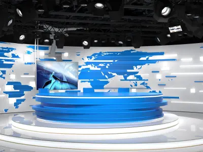 Virtual Broadcast Studio 18 3D model