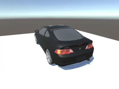 Acura RSX Optimized for mobile games Low-poly 3D model