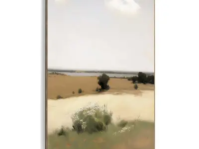 Plaster Two Photo Frame 465 Low-poly 3D model