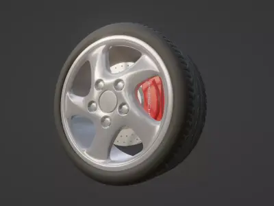 993 Turbo twist Rim 3D print model