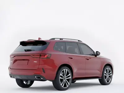 Modern SUV  Low-poly 3D model