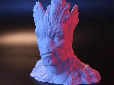 Groot vase 3D print model