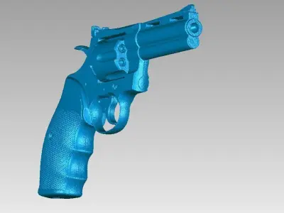 Real Colt Phyton 357 Replica 3D Scan 3D model