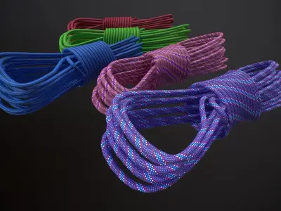 Rope Climbing Low-poly 3D model