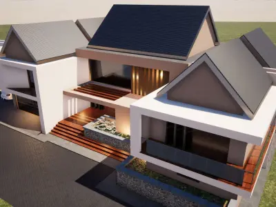 Five Bedroom House 3D model