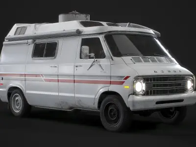 1967 Dodge Tradesman B100 Games Model Low-poly 3D model