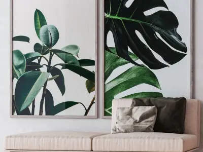Set of large wall paintings  572 3D model