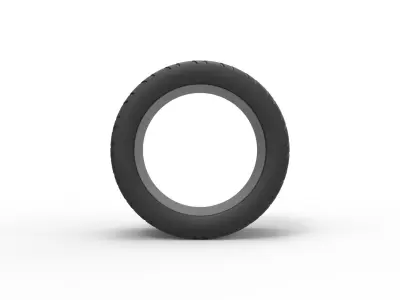 Race tire 5 Scale 1 to 25 3D print model
