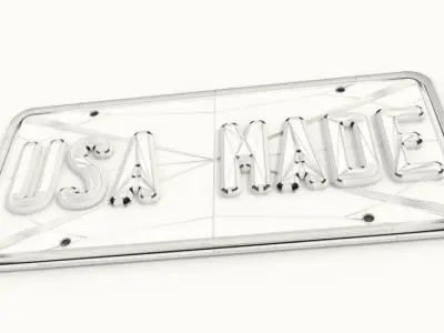 NUMBER PLATE 3D model