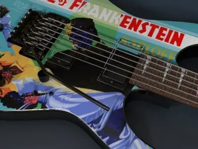 Kirk Hammett ESP KH-3 Frankenstein 3D model