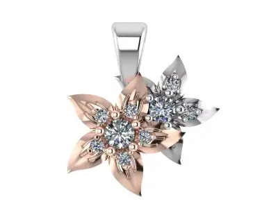 Flower Pendant 1491 3D print model