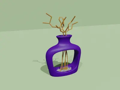 Empty Vases 04 - Modern Plant Vase - STL Printable 3D print model