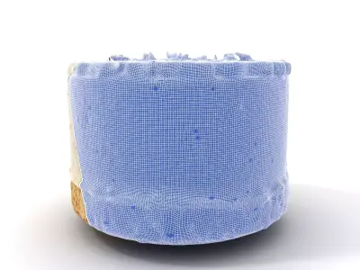 Coconut Vanilla Cake model pack Low-poly 3D model