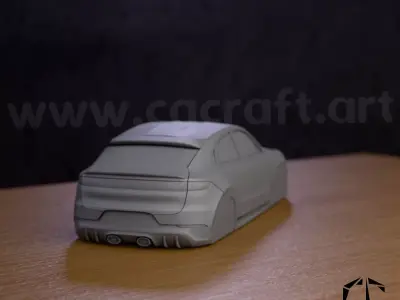  Porsche Cayenne simplified decorative model 3D print model