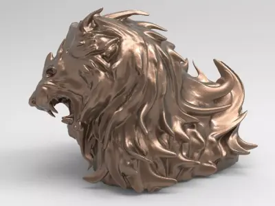 Lion King Roar Bust 3D model