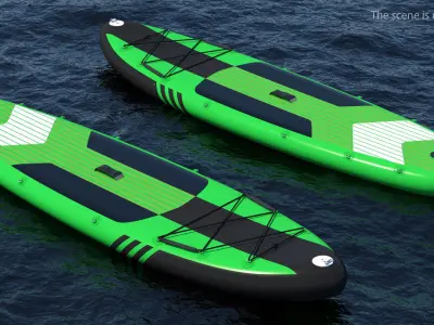 Inflatable Stand Up Paddle Board 3D model