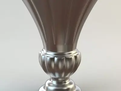 Richmond Interiors - Mura Aluminium Vase 36cm 3D model
