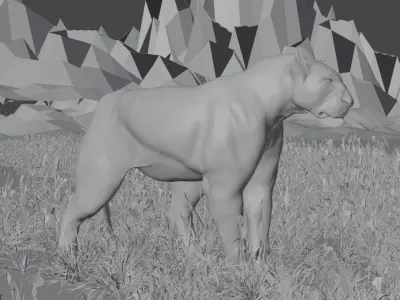 Lioness - 3D Model 3D model