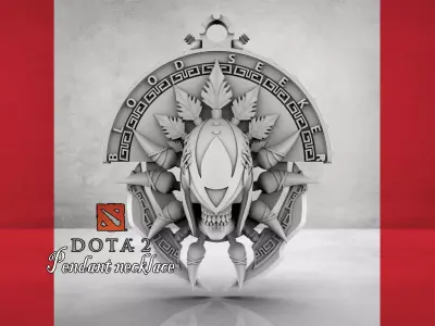 Dota2 Blood-Seeker pendant necklace  3D print model