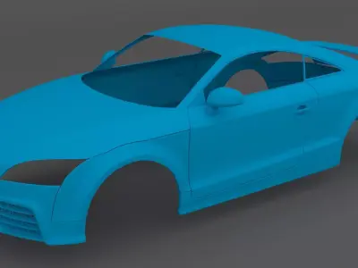 Clean Scan Audi TT RS - Scanned 3D print model