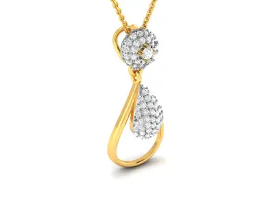 Women Pendant 3DM STL OBJ FBX Render Details 3D print model