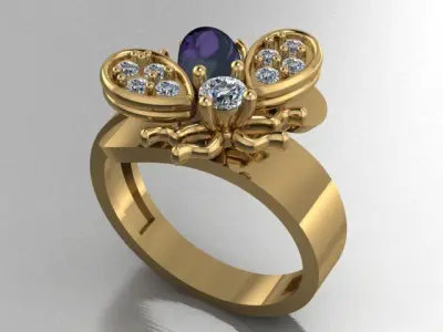 bee ring  3D print model