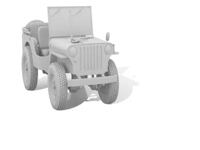3d jeep willys 3D model