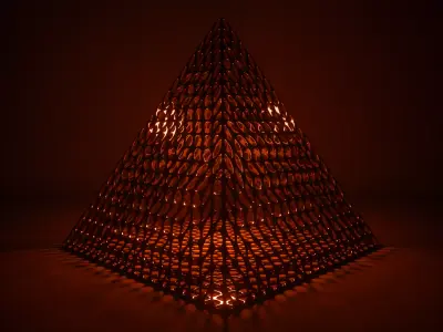 Abstract Geometric Pyramid 3D model