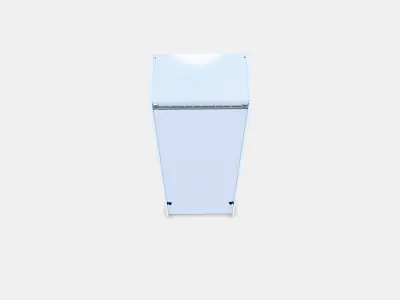 ANGSJON High cabinet with doors-drawers 1 Low-poly 3D model