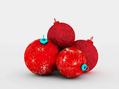 Christmas  Ball f4a 3D model