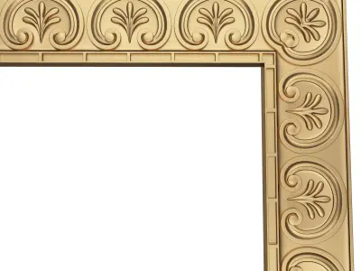 Classic Frame 033 Low-poly 3D model
