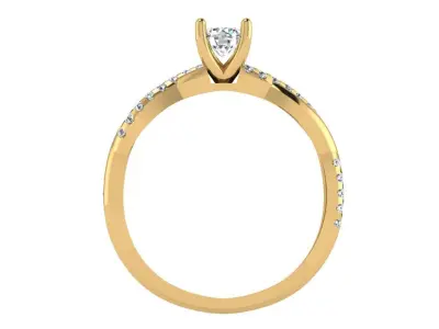 Criss cross solitaire 3D print model