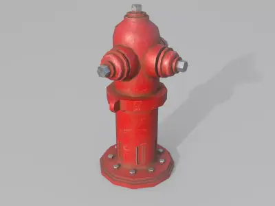 Fire hydrant Free low-poly 3D model buy