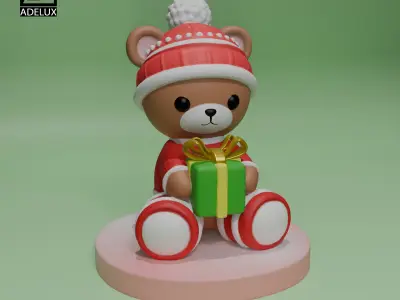Christmas Teddy Bear 3D print model