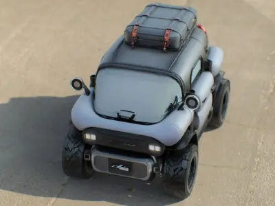 Futuristic Off-Road Concept Vehicle 3D model