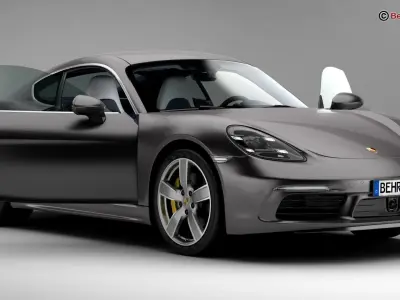 Porsche 718 Cayman 2017 3D model