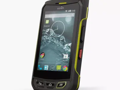 Sonim XP7 rugged and proof smartphone Low-poly 3D model