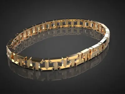 T True collecton fashion bracelet B2 3D print model
