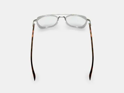 Earle Eyeglasses in Crystal with Riesling 3D model