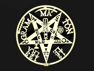 tetragramaton pendant  3D print model