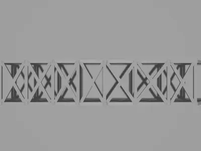 HOWARD TRUSS BRIDGE 3D model