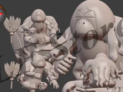 Pokemon Oganuru Passimian 3D model