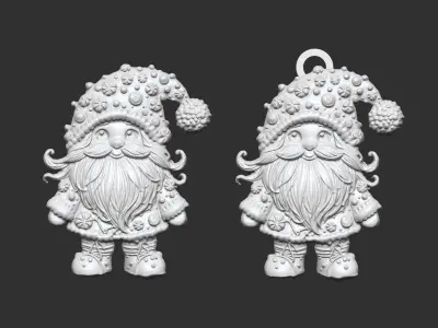 christmas candy sanda decor  3D print model