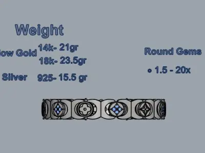 Bracelet 05 3D print model