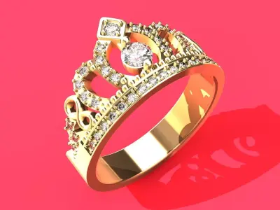 RING CROWN 15 3D print model